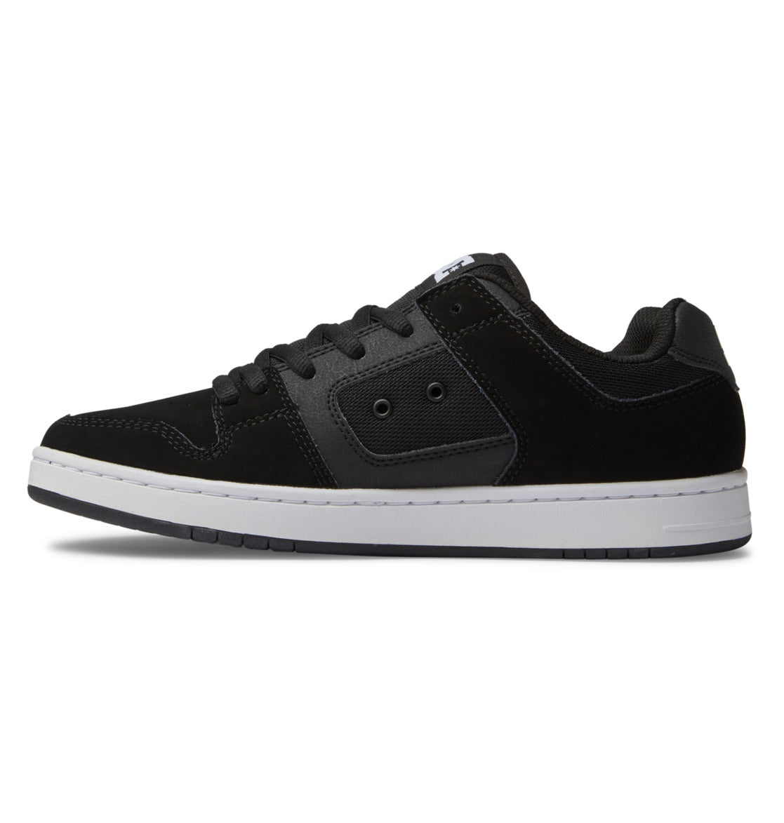 DC Shoes Men’s Manteca 4 Shoes feature a classic black low-top design with a contrasting white sole, black laces, detailed stitching, and a padded collar for added comfort. Inspired by the iconic Manteca collection from DC Shoes, these sneakers blend casual style with performance-driven elements to deliver all-day comfort and sporty appeal.